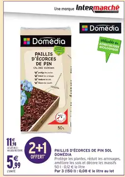 Intermarché Hyper DOMÉDIA Paillis d'écorces de pin offre