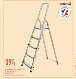Intermarché Hyper ESCALUX Escabeau alumixte 5 marches offre