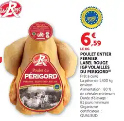Maximarché Poulet entier fermier label rouge igp volailles du perigor offre