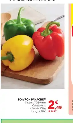 Maximarché Poivron panache offre