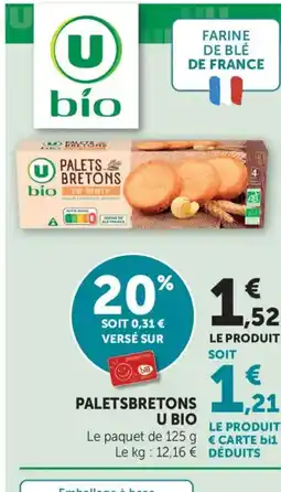 Maximarché Paletsbretons u bio offre