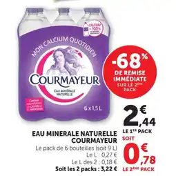 Maximarché COURMAYEUR Eau minérale naturelle offre