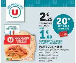 Maximarché U Plats cuisines offre