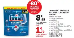 Maximarché FINISH Detergent vaisselle machine tout en un offre