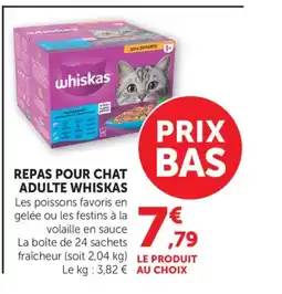 Maximarché WHISKAS Repas pour chat adulte offre