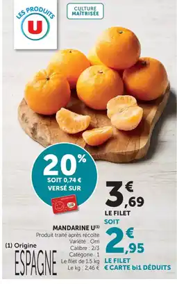 Maximarché U Mandarine offre