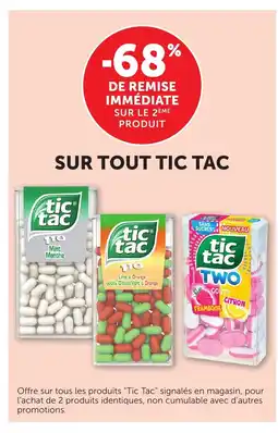 Bi1 TIC TAC Sur tout offre