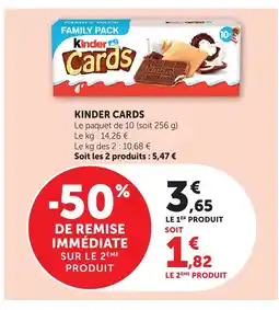 Bi1 KINDER CARDS offre