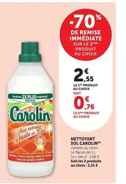 Bi1 CAROLIN Nettoyant sol offre