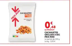 Bi1 Cacahuètes grillées à sec prix mix offre