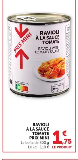 Bi1 Ravioli a la sauce tomate prix mini offre