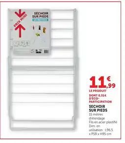 Bi1 Sechoir sur pieds offre