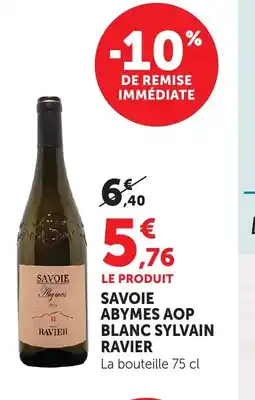 Bi1 SYLVAIN RAVIER Savoie abymes aop blanc offre