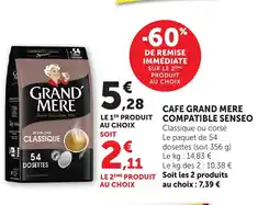 Bi1 Cafe grand mere compatible senseo offre