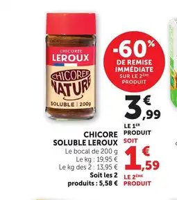 Bi1 LEROUX Chicore soluble offre