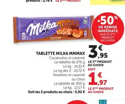 Bi1 MILKA MMMAX Tablette offre