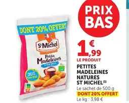 Bi1 ST MICHEL Petites madeleines natures offre