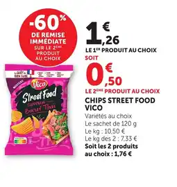 Bi1 VICO Chips street food offre