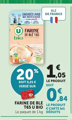 Bi1 Farine de ble t65 u bio offre