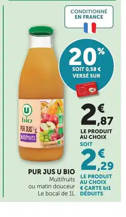 Bi1 Pur jus u bio offre
