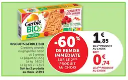 Bi1 GERBLE BIO Biscuits offre