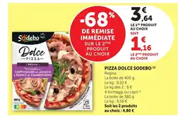 Bi1 SODEBO Pizza dolce offre