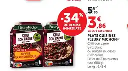 Bi1 FLEURY MICHON Plats cuisines offre