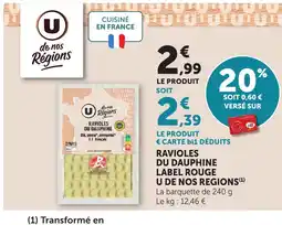 Bi1 Ravioles du dauphiné label rouge u de nos regions offre