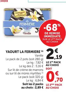 Bi1 LA FERMIER Yaourt offre