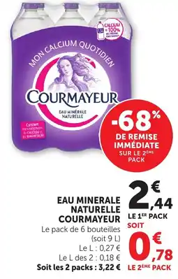Bi1 COURMAYEUR Eau minerale naturelle offre