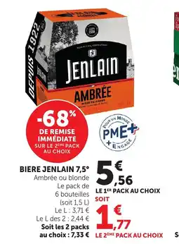 Bi1 JENLAIN 7,5° Biere offre