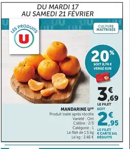 Bi1 U Mandarine offre