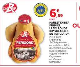Bi1 Poulet entier fermier label rouge igp volailles du perigord offre