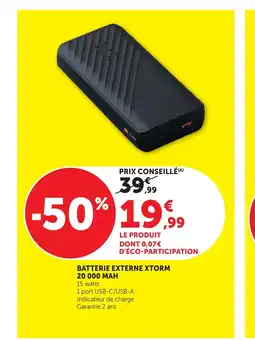 Bi1 Batterie externe xtorm offre