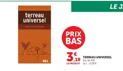 Bi1 Terreau universel offre