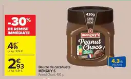Carrefour Market Beurre de Cacahuète 'Menguy's' offre