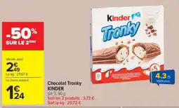 Carrefour Market Chocolat Tronky KINDER offre