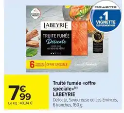 Carrefour Market Truite fumée Offre Spéciale offre