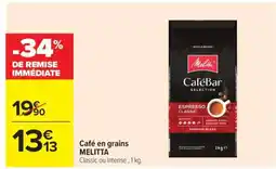 Carrefour Market Café en grains MELITTA offre