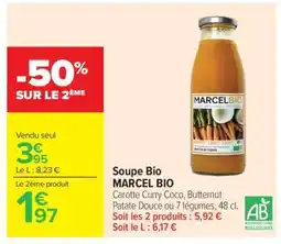 Carrefour Market Soupe Bio MARCEL BIO offre