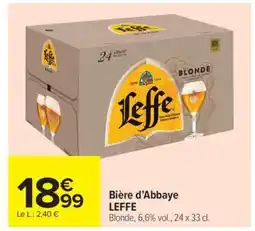Carrefour Market Bière d’Abbaye LEFFE offre