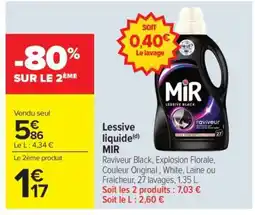 Carrefour Market Lessive liquide(d) MIR offre