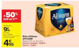 Carrefour Market Bière d'Abbaye AFFLIGEM offre