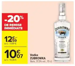 Carrefour Market VODKA ZUBROWKA offre