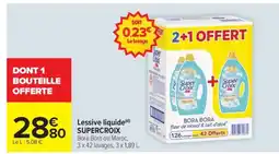 Carrefour Market Lessive liquide 'Super Croix' offre