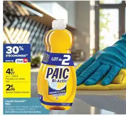 Carrefour Market LIQUIDE VAISSELLE “PAIC” offre