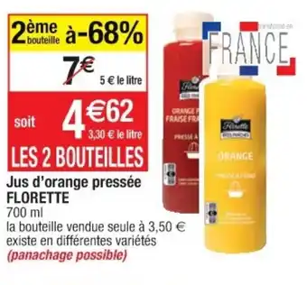 Cora x Carrefour Jus d'orange pressée FLORETTE offre