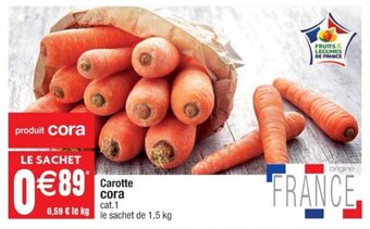 Cora x Carrefour Carotte CORA offre