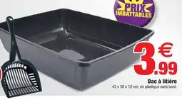 Bazarland Bac à litière offre