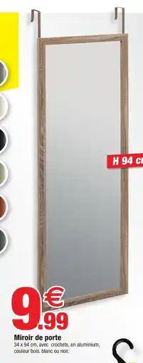 Bazarland Miroir de porte offre